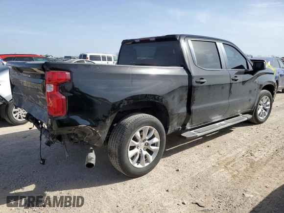 2020 Chevrolet Silverado 1500 Custom with VIN 3GCPWBEHXLG451122, listed as a Copart auction lot 48051805 with 73,231 mi miles and Clean Title. Bid and sale history available at DreamBid. Image 3.