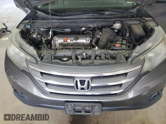 2012 Honda CR-V EX-L with VIN 2HKRM4H70CH602781, listed as a Copart auction lot 52004255 with 117,629 mi miles and Salvage Title. Bid and sale history available at carsss.com. Image 12.