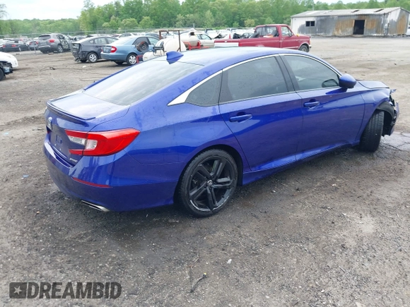 2019 Honda Accord Sport with VIN 1HGCV1F36KA076004, listed as a IAAI auction lot 42130414 with 75,689 mi miles and . Bid and sale history available at DreamBid. Image 4.