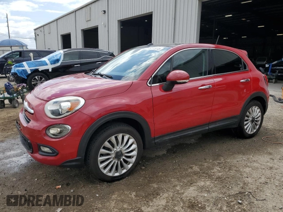 2016 FIAT 500X Lounge z VIN ZFBCFYDT5GP384439, wystawiony jako Copart lot #54545015 z przebiegiem 59 184 mil mil oraz Szkody całkowita. Historia ofert i sprzedaży dostępna na DreamBid. Obrazek 1.