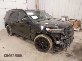 2020 Ford Explorer ST with VIN 1FM5K8GC9LGB62795, listed as a IAAI auction lot 41653143 with 75,322 mi miles and . Bid and sale history available at DreamBid. Image 1.