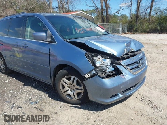 2007 Honda Odyssey EX-L with VIN 5FNRL38777B031517, listed as a IAAI auction lot 41850635 with 287,941 mi miles. Bid and sale history available at carsss.com. Image 6.