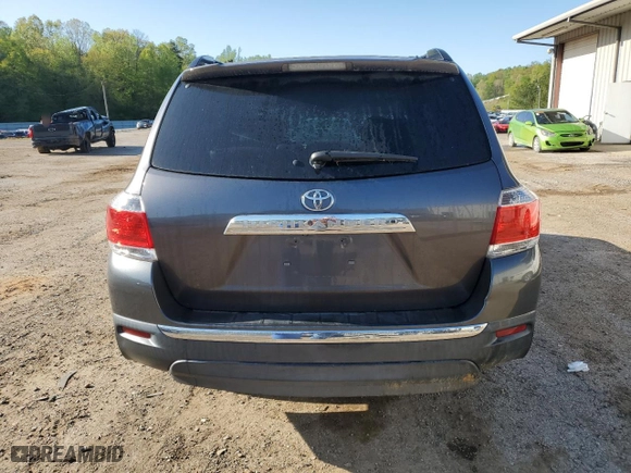 2013 Toyota Highlander with VIN 5TDZK3EH3DS105149, listed as a Copart auction lot 50462015 with 153,359 mi miles and Salvage Title. Bid and sale history available at carsss.com. Image 6.