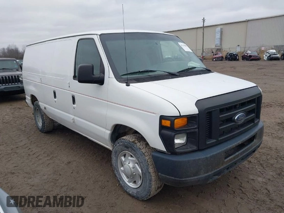 2008 Ford Econoline Cargo Commercial with VIN 1FTNE24W68DB10377, listed as a IAAI auction lot 41110699 with 252,737 mi miles and . Bid and sale history available at carsss.com. Image 1.