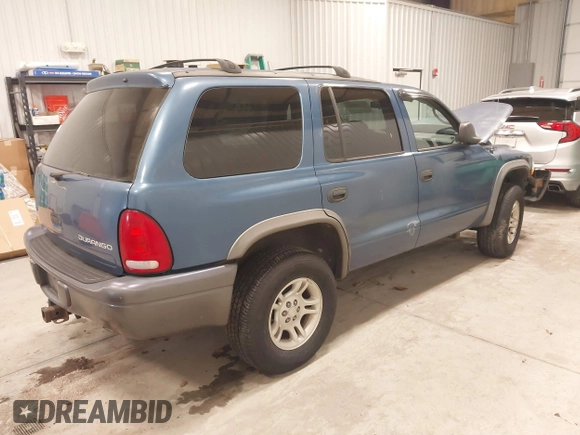 2002 Dodge Durango Sport with VIN 1B4HS38N22F157136, listed as a IAAI auction lot 41396481 with 186,039 mi miles. Bid and sale history available at carsss.com. Image 4.