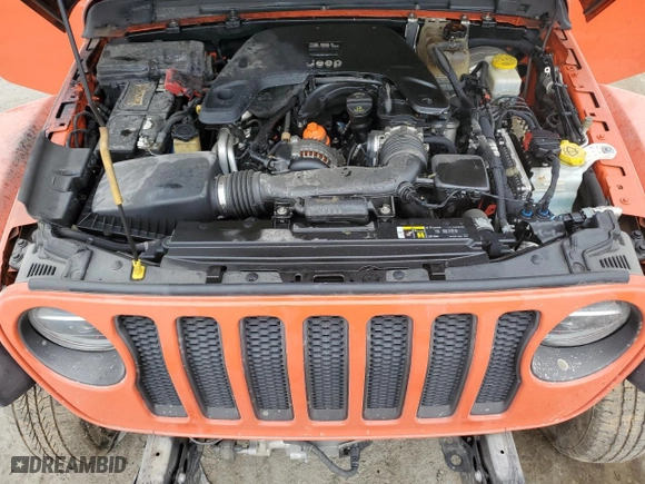 2018 Jeep Wrangler Unlimited Rubicon with VIN 1C4HJXFG7JW215015, listed as a Copart auction lot 66913594 with 59,288 mi miles and Salvage Title. Bid and sale history available at carsss.com. Image 12.