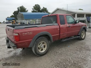 2001 Ford Ranger XL Fleet with VIN 1FTZR15EX1PA61579, listed as a Copart auction lot 54534155 with 206,128 mi miles and Salvage Title. Bid and sale history available at carsss.com. Image 3.