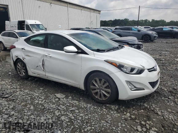 2015 Hyundai Elantra SE with VIN 5NPDH4AEXFH634911, listed as a Copart auction lot 62707805 with 133,676 mi miles and Salvage title. Bid and sale history available at DreamBid. Image 4.
