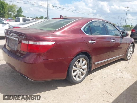 2008 Lexus LS 460 z VIN JTHBL46F485058127, wystawiony jako IAAI lot #42589668 z przebiegiem 206 354 mil mil oraz . Historia ofert i sprzedaży dostępna na DreamBid. Obrazek 4.