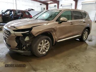 2019 Hyundai Santa Fe SE with VIN 5NMS2CAD5KH114455, listed as a Copart auction lot 60317165 with 99,890 mi miles and Salvage title. Bid and sale history available at DreamBid. Image 1.