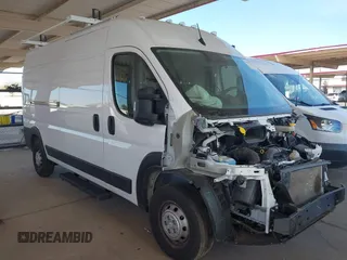 2023 Ram ProMaster Cargo with VIN 3C6LRVDG9PE571633, listed as a IAAI auction lot 41849318 with 23,554 mi miles. Bid and sale history available at carsss.com. Image 1.