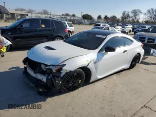 2015 Lexus RC F with VIN JTHHP5BC7F5003068, listed as a Copart auction lot 87714425 with 57,161 mi miles and Salvage Title. Bid and sale history available at carsss.com. Image 1.