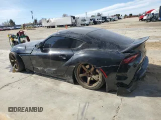 2020 Toyota Supra 3.0 с VIN WZ1DB4C01LW027810, выставлен на аукционе Copart как лот 45732275 с пробегом 26 734 миль миль и Списание • Salvage title. История ставок и продаж доступна на DreamBid. Изображение 2.