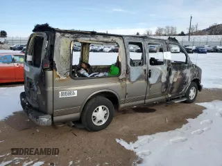 2002 Chevrolet Express with VIN 1GBFG15R821223150, listed as a Copart auction lot 88856955 with Not Provided miles and Non Repairable. Bid and sale history available at carsss.com. Image 3.