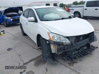 2015 Nissan Sentra S with VIN 3N1AB7AP8FY249344, listed as a IAAI auction lot 41891051 with 143,917 mi miles and . Bid and sale history available at DreamBid. Image 1.