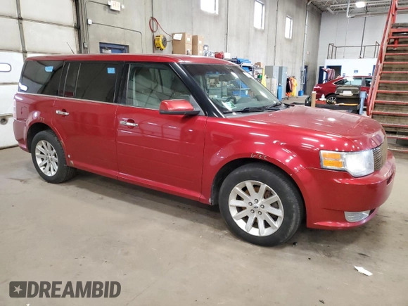 2009 Ford Flex SEL with VIN 2FMEK62C49BB07151, listed as a Copart auction lot 52347695 with 206,678 mi miles and Salvage Title. Bid and sale history available at carsss.com. Image 4.