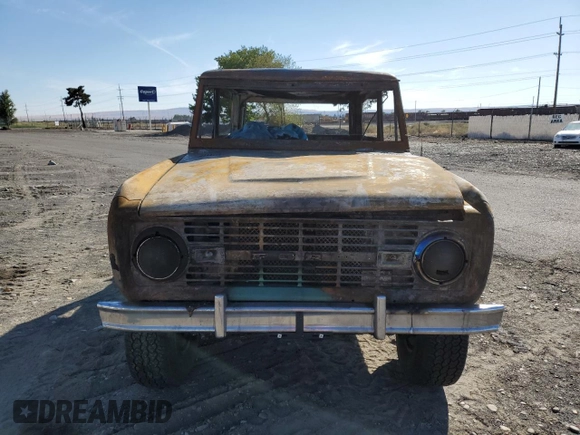 1975 Ford Bronco with VIN U15GLV42632, listed as a Copart auction lot 71173504 with Not provided miles and Salvage title. Bid and sale history available at DreamBid. Image 12.