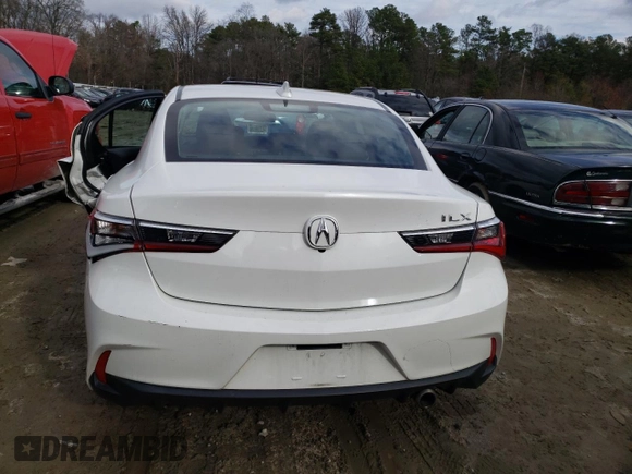 2020 Acura ILX w/Premium Pkg with VIN 19UDE2F77LA007577, listed as a Copart auction lot 70630742 with Not Provided miles. Bid and sale history available at carsss.com. Image 6.