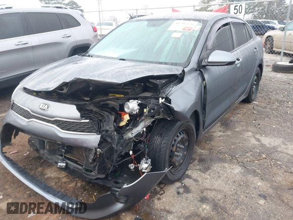 2019 Kia Rio S with VIN 3KPA24AB4KE177733, listed as a IAAI auction lot 41798578 with 75,671 mi miles. Bid and sale history available at carsss.com. Image 6.