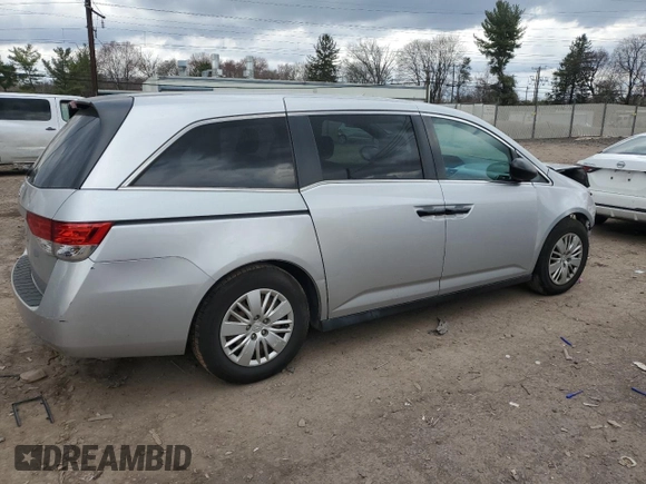 2014 Honda Odyssey LX с VIN 5FNRL5H26EB038147, выставлен на аукционе Copart как лот 50993035 с пробегом Не указан миль и Списание • Salvage title. История ставок и продаж доступна на DreamBid. Изображение 3.