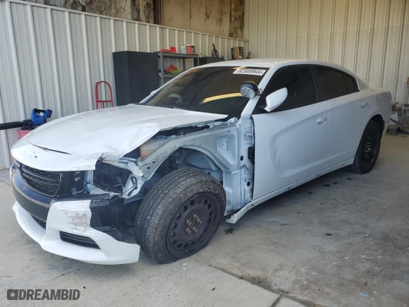 2022 Dodge Charger Police with VIN 2C3CDXKG5NH153873, listed as a Copart auction lot 82989944 with 23,862 mi miles and Salvage Title. Bid and sale history available at carsss.com. Image 1.