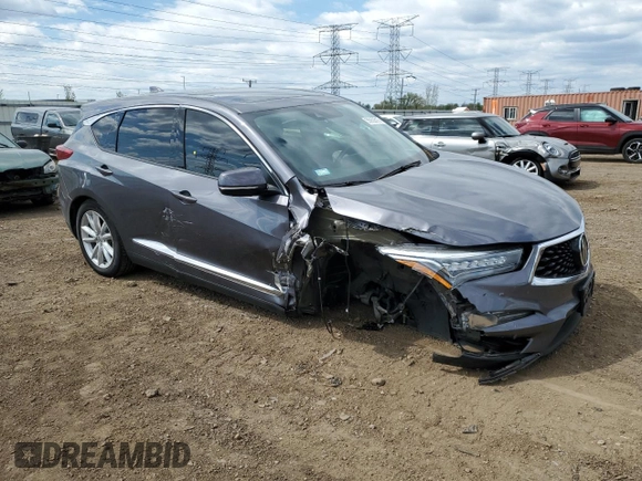 2020 Acura RDX with VIN 5J8TC2H30LL014029, listed as a Copart auction lot 55853515 with 46,441 mi miles and Salvage title. Bid and sale history available at DreamBid. Image 4.