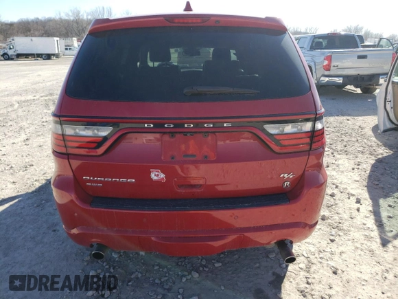 2015 Dodge Durango R/T with VIN 1C4SDJCTXFC236557, listed as a Copart auction lot 41678894 with 109,923 mi miles and Salvage title. Bid and sale history available at DreamBid. Image 6.