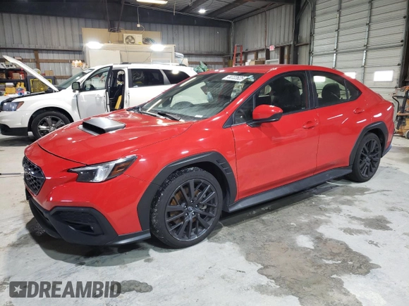 2022 Subaru WRX Premium with VIN JF1VBAF69N9003005, listed as a Copart auction lot 44722625 with 38,232 mi miles and Salvage title. Bid and sale history available at DreamBid. Image 1.