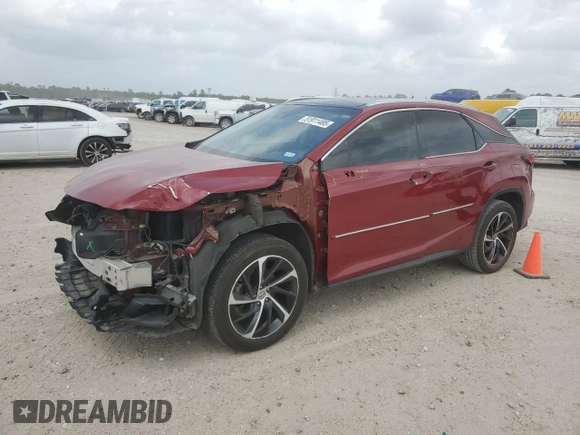2016 Lexus RX 350 with VIN 2T2BZMCAXGC024764, listed as a Copart auction lot 51911485 with 55,639 mi miles and Salvage Title. Bid and sale history available at DreamBid. Image 1.
