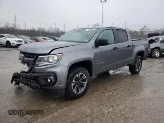 2021 Chevrolet Colorado 4WD Z71 with VIN 1GCGTDEN4M1109692, listed as a Copart auction lot 44006025 with 26,453 mi miles and Salvage Title. Bid and sale history available at carsss.com. Image 1.