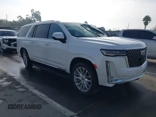2023 Cadillac Escalade ESV 4WD Premium Luxury z VIN 1GYS4KKL8PR518437, wystawiony jako IAAI lot #41181389 z przebiegiem 28 874 mil mil oraz . Historia ofert i sprzedaży dostępna na DreamBid. Obrazek 1.