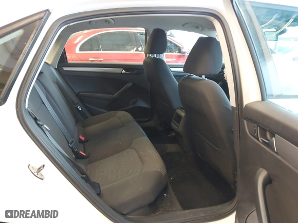 2012 Volkswagen Passat S w/Appearance with VIN 1VWAH7A35CC107902, listed as a IAAI auction lot 41243434 with 158,889 mi miles. Bid and sale history available at carsss.com. Image 8.
