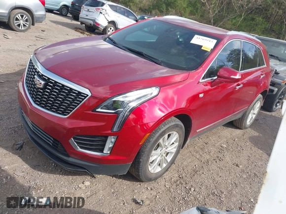 2021 Cadillac XT5 FWD Luxury with VIN 1GYKNAR45MZ182747, listed as a IAAI auction lot 41769515 with 54,753 mi miles. Bid and sale history available at carsss.com. Image 17.