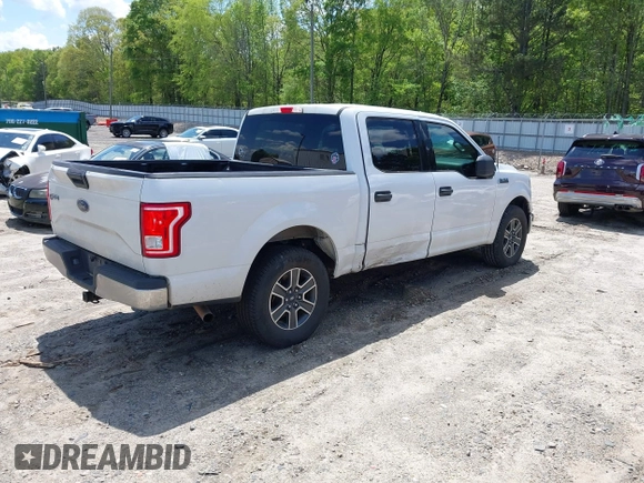 2017 Ford F-150 XL with VIN 1FTEW1CF2HFB53224, listed as a IAAI auction lot 41965848 with 148,882 mi miles. Bid and sale history available at carsss.com. Image 4.