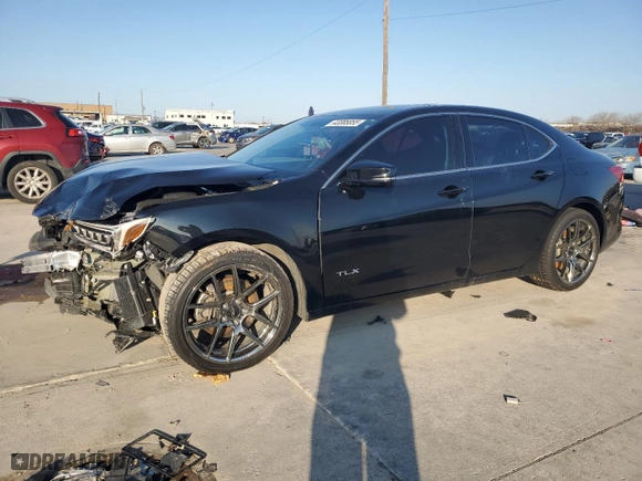2020 Acura TLX with VIN 19UUB3F39LA000285, listed as a Copart auction lot 43385855 with 46,702 mi miles and Salvage Title. Bid and sale history available at carsss.com. Image 1.