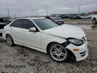 2012 Mercedes-Benz C 300 Sport with VIN WDDGF8BB5CR206561, listed as a Copart auction lot 51361165 with 97,539 mi miles and Salvage Title. Bid and sale history available at DreamBid. Image 4.
