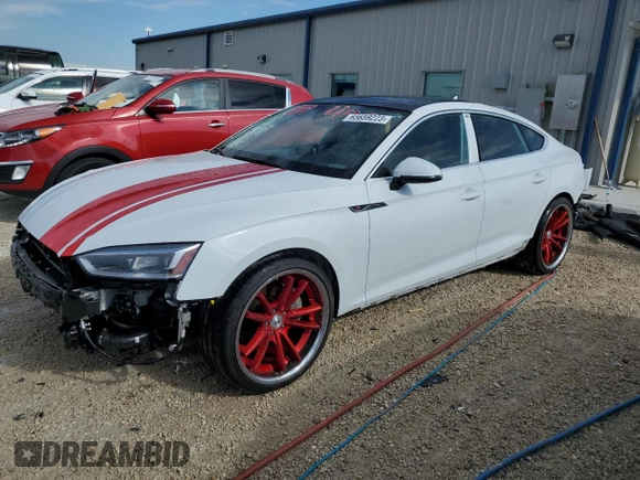 2019 Audi A5 Sportback Premium Plus with VIN WAUENCF55KA079199, listed as a Copart auction lot 65659223 with 24,049 mi miles. Bid and sale history available at carsss.com. Image 1.