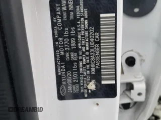 2020 Hyundai Venue SEL with VIN KMHRC8A33LU040202, listed as a Copart auction lot 63265265 with 72,572 mi miles and Salvage title. Bid and sale history available at DreamBid. Image 14.
