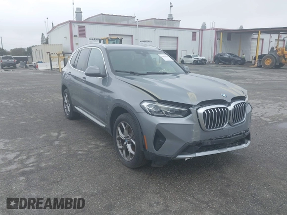 2024 BMW X3 sDrive30i with VIN 5UX43DP02R9U43683, listed as a IAAI auction lot 41432529 with 2,130 mi miles and . Bid and sale history available at DreamBid. Image 1.