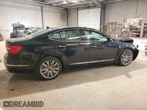 2014 Kia Cadenza Premium z VIN KNALN4D77E5145623, wystawiony jako Copart lot #54579305 z przebiegiem 53 360 mil mil oraz Szkoda całkowita • Salvage title. Historia ofert i sprzedaży dostępna na DreamBid. Obrazek 3.