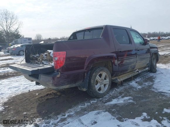 2011 Honda Ridgeline RTL with VIN 5FPYK1F58BB004573, listed as a IAAI auction lot 41576676 with 56,120 mi miles. Bid and sale history available at carsss.com. Image 4.