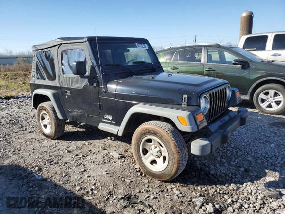 2005 Jeep Wrangler SE with VIN 1J4FA29195P366658, listed as a Copart auction lot 46220295 with 67,359 mi miles and Salvage Title. Bid and sale history available at carsss.com. Image 4.