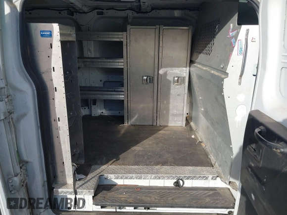 2015 Ford Transit Cargo with VIN 1FTNE1ZM6FKA63779, listed as a IAAI auction lot 41367212 with 208,866 mi miles and . Bid and sale history available at carsss.com. Image 8.