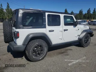 2021 Jeep Wrangler Unlimited Willys с VIN 1C4HJXDG4MW636293, выставлен на аукционе Copart как лот 44272675 с пробегом 34 480 миль миль и Списание • Salvage title. История ставок и продаж доступна на DreamBid. Изображение 3.