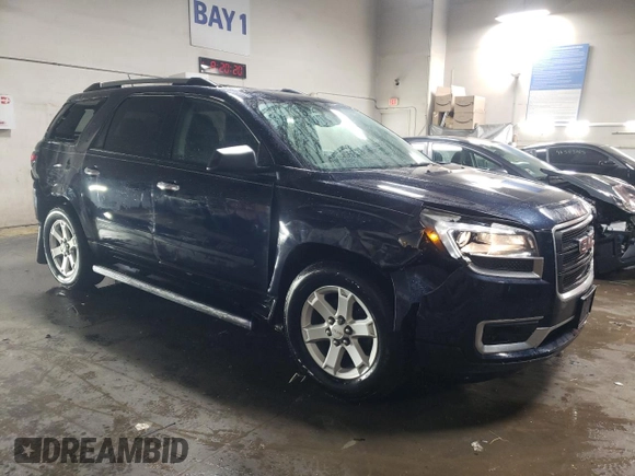 2016 GMC Acadia SLE with VIN 1GKKRPKD1GJ194571, listed as a Copart auction lot 46251935 with 145,476 mi miles and Salvage Title. Bid and sale history available at carsss.com. Image 4.