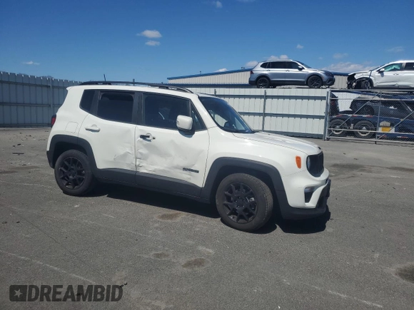 2020 Jeep Renegade Altitude with VIN ZACNJABBXLPL83867, listed as a Copart auction lot 53523955 with 59,045 mi miles and Salvage title. Bid and sale history available at DreamBid. Image 4.