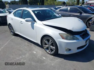2010 Lexus IS 250 with VIN JTHBF5C22A5107703, listed as a IAAI auction lot 41982175 with 120,388 mi miles. Bid and sale history available at carsss.com. Image 1.