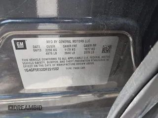 2013 Buick LaCrosse Premium 1 with VIN 1G4GF5E32DF291502, listed as a IAAI auction lot 42428495 with Not provided miles and . Bid and sale history available at DreamBid. Image 9.