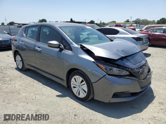 2024 Nissan LEAF S with VIN 1N4AZ1BV2RC551010, listed as a Copart auction lot 59508015 with 18,674 mi miles and Salvage title. Bid and sale history available at DreamBid. Image 4.
