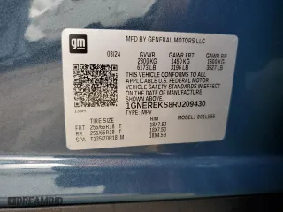 2024 Chevrolet Traverse FWD LS with VIN 1GNEREKS8RJ209430, listed as a Copart auction lot 74665184 with 1,709 mi miles and Salvage Title. Bid and sale history available at carsss.com. Image 15.